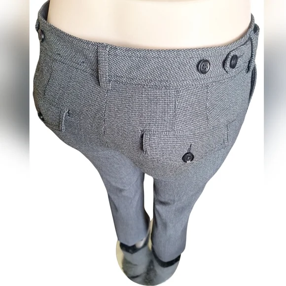 Express Black and Gray Columnist Pants Size 6 - Picture 4 of 10